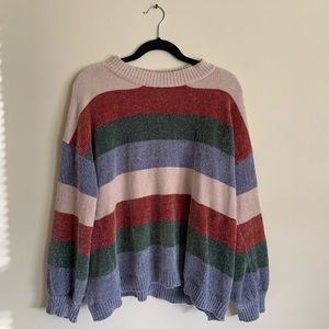 Polagram Multi Color Long Sleeve Sweater Size L
